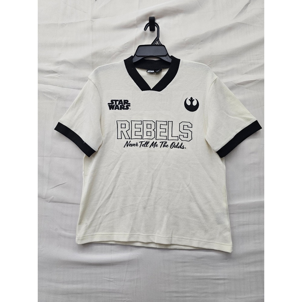 Star Wars Womens Rebels Pullover Sweater White Polyester Blend Casual Size Small